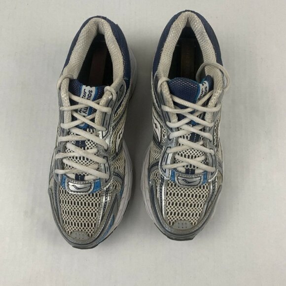 Saucony Womens ProGrid Jazz 14 10093-1 White / Blue Running Shoes Sneakers Sz 6 - Picture 5 of 7